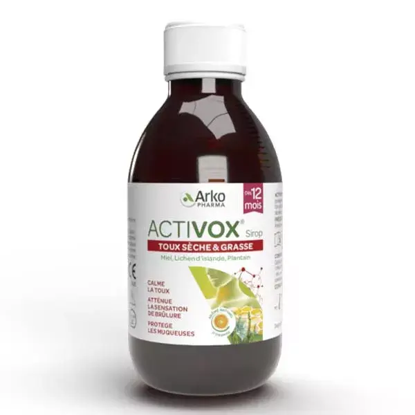 Arkopharma Activox Sirop Gorge et Toux 175ml