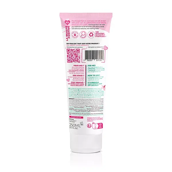 Energie Fruit Sulfate Free Shampoo Monoi Rose 250ml