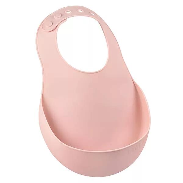 Béaba Repas Bavaglino Silicone Rosa Antico