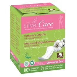 Silver Care Protège-Slip en Coton Individuel Bio 24 unités