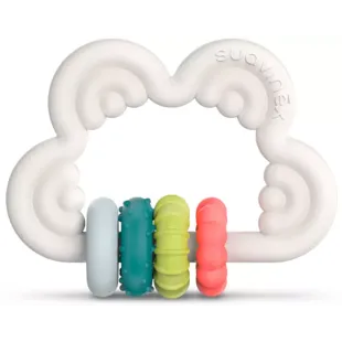 Suavinex Anneau de Dentition Didactique Silicone +6m Nuage Blanc