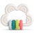 Suavinex Anneau de Dentition Didactique Silicone +6m Nuage Blanc