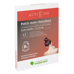 Marque Verte Actikiné Cerotto Auto-Riscaldante 13 x 10cm 2 unità