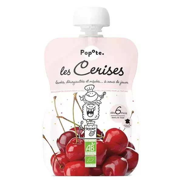 Popote Les Fruits Cereza +6m Calabaza bio 120g