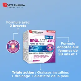 Forté Pharma Brûlactiv Fort Femme 50+ Bruleur de graisses Drainage 60 gélules