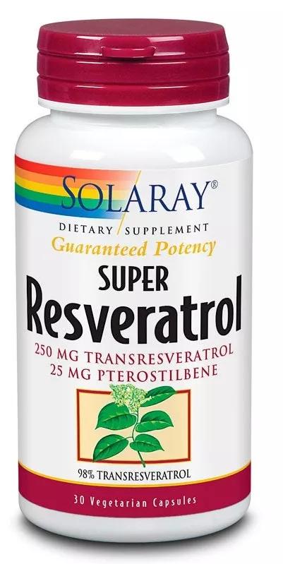 Solaray Super Resveratrol 250 mg  30 Cápsulas Vegetales
