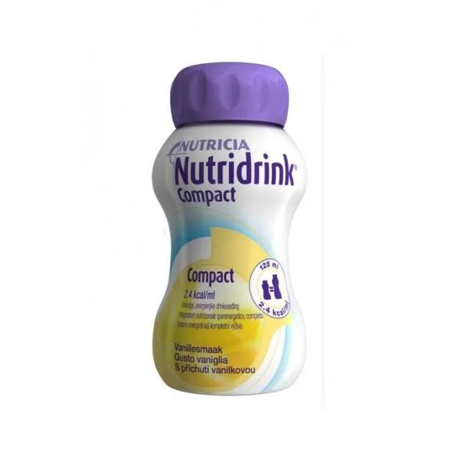 Nutridrink Compact Integratore Nutrizionale Gusto Vaniglia 4x125 ml