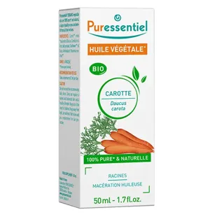 Puressentiel Oli vegetali biologici al 100% Olio vegetale di carota biologico 50 ml