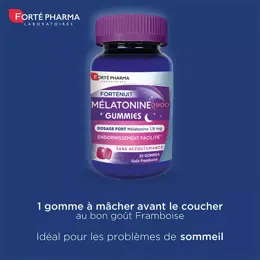 Forté Pharma FortéNuit Mélatonine 1900 Gummies Sommeil Rapide 30 gommes