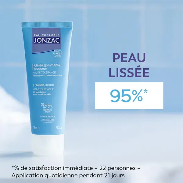 Eau thermale Jonzac Les Indispensables Gelée gommante douceur bio 75mL