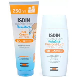 Isdin Pediatrics Gelcrème SPF50+ 250 ml + Mineral Baby Fusion Fluid SPF50 50 ml