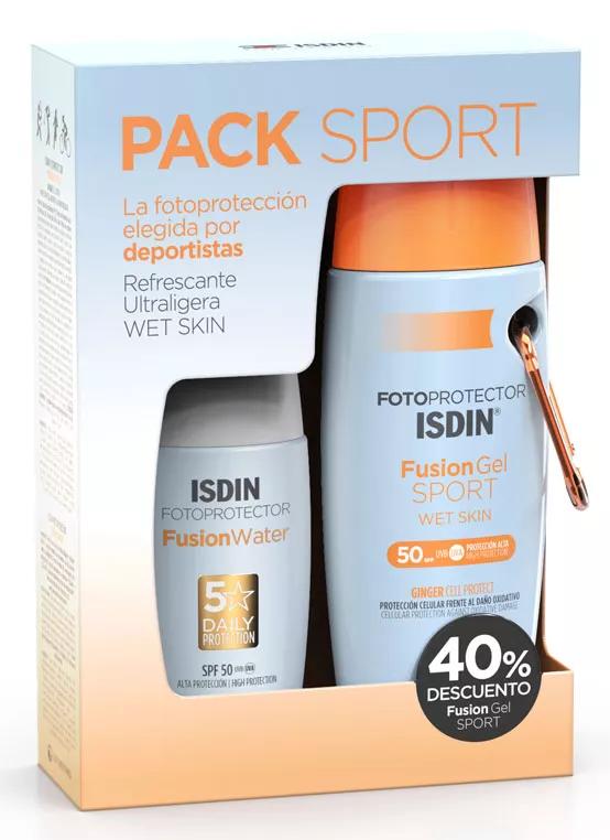 Isdin Fotoprotector Fusion Water SPF50+ 50 ml + Fusion Gel Sport SPF50+ 100 ml
