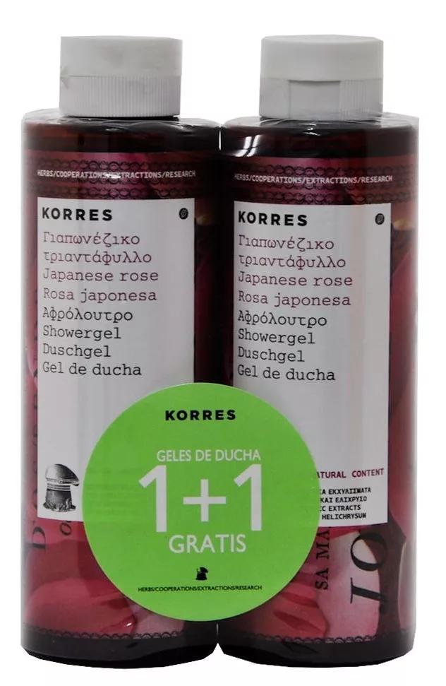Korres Rosa Japonesa Gel De Duche 2x250 ml