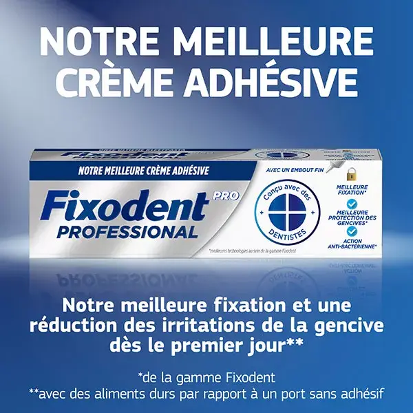 Fixodent Pro Professional Crème Adhésive 40g