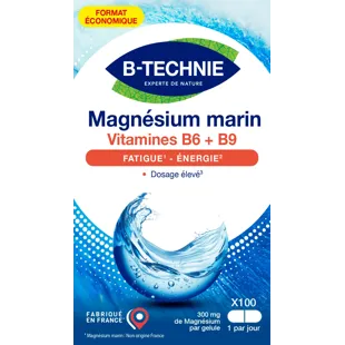 Biotechnie Magnesio Marino B6 + B9 Integratore Alimentare 100 capsule