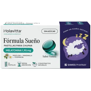 Holavitta Fórmula para Dormir Sabor Violeta 32 Pastilhas