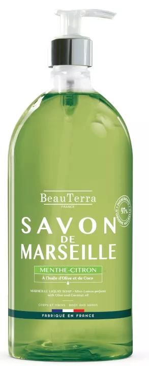 Beauterra Sapone di Marsiglia Menta-Limone 1 Litro