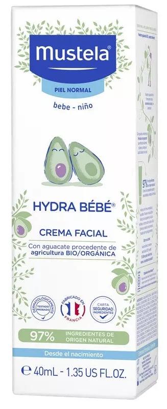 Mustela Hydra-Baby Bio-Avocado-Gesichtscreme 40 ml