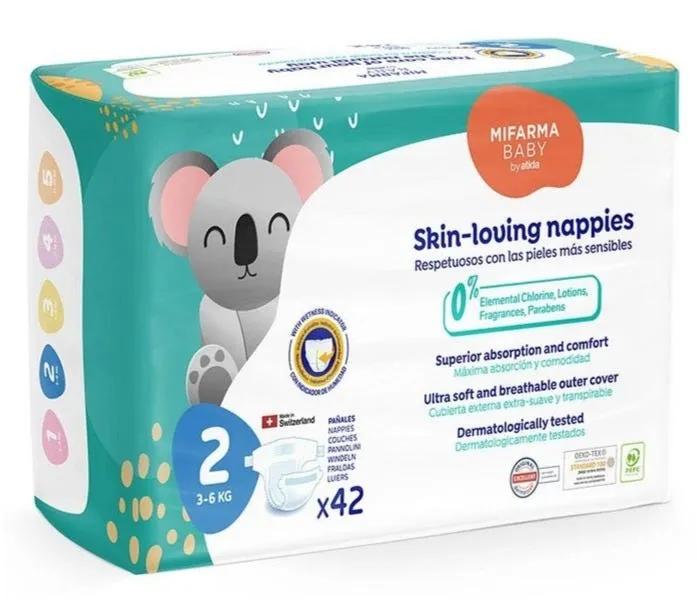 Atida Mifarma Baby Pannolini Taglia 2 da 3-6 kg 42 Unità