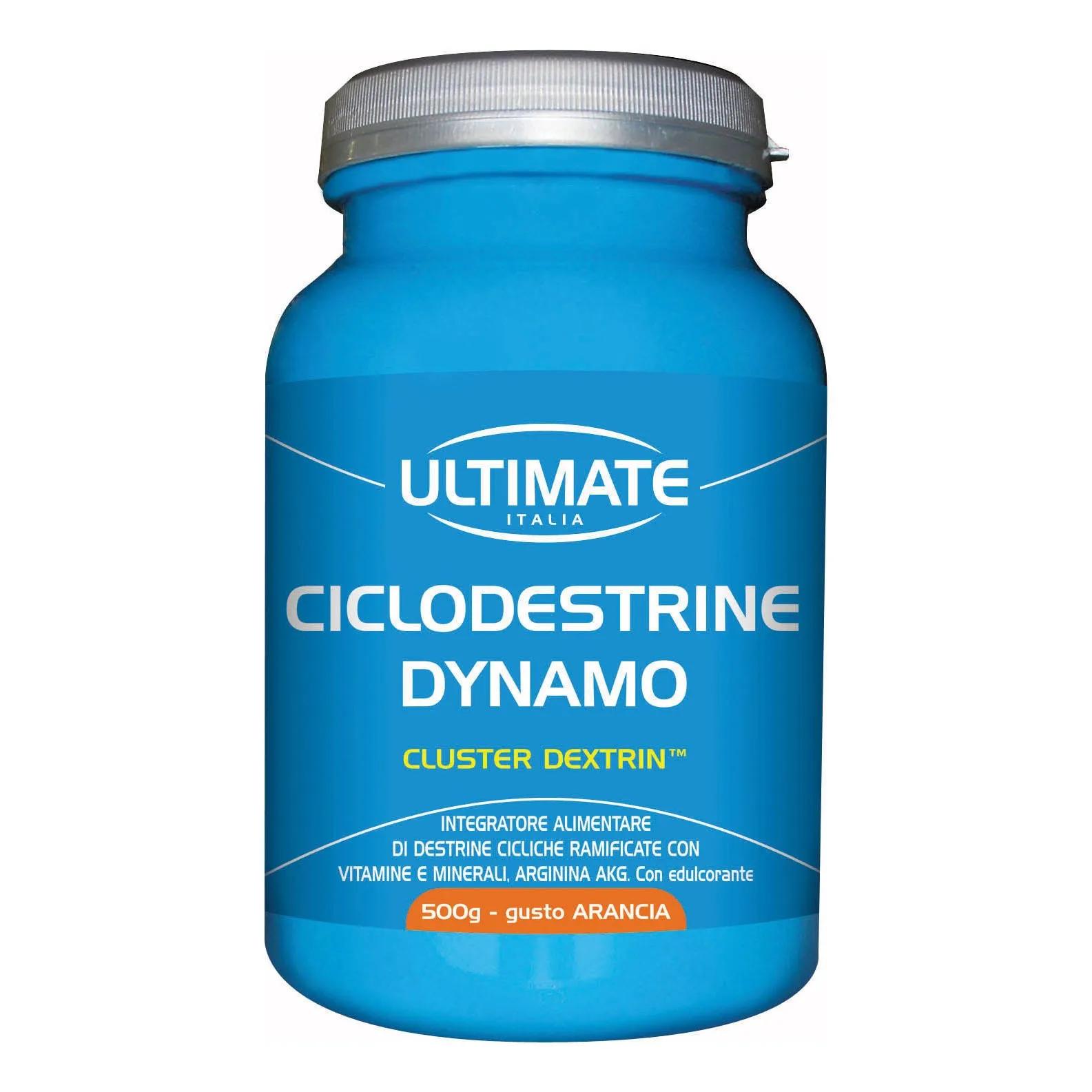 Ultimate Ciclodestrine Dynamo Integratore Energetico Gusto Arancia 500 g