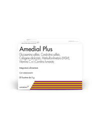 Amedial Plus Integratore Ossa Cartilagini Collagene 20 Bustine