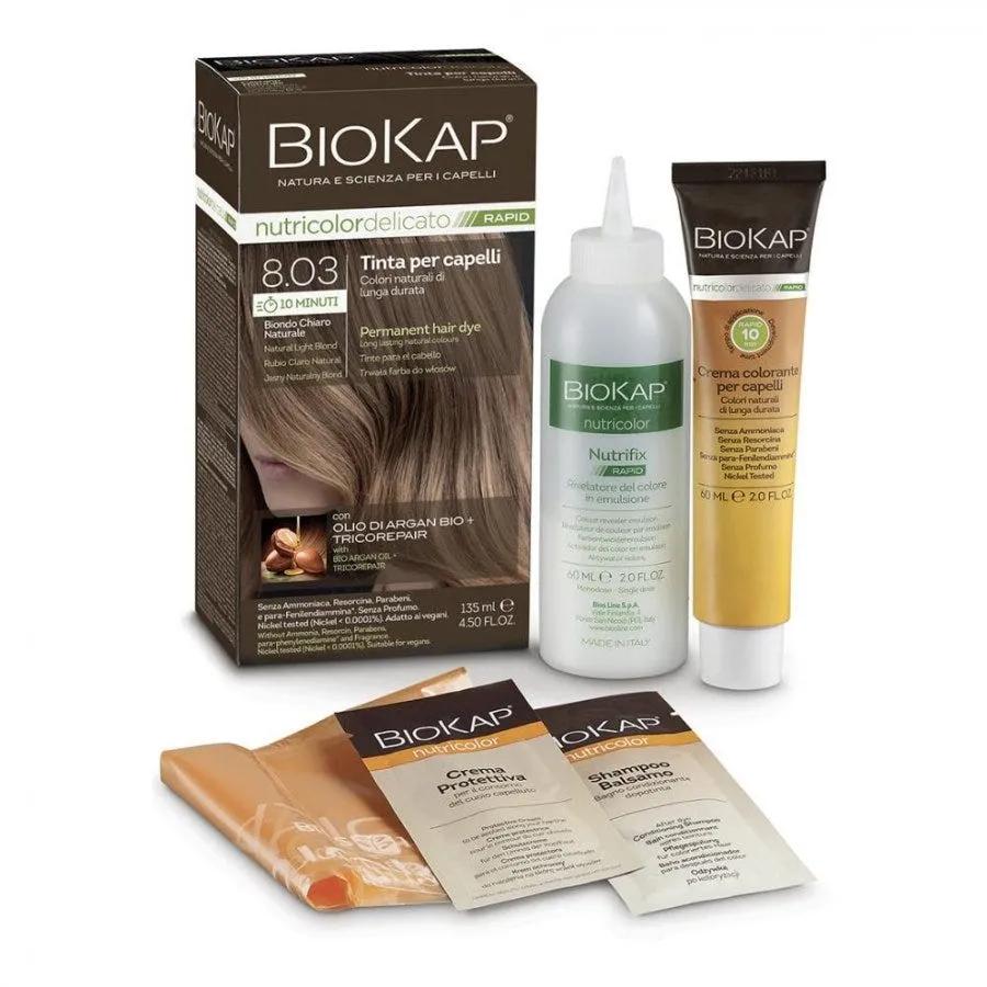 Biokap Nutricolor Delicato Rapid 8.03 Biondo Chiaro Naturale 135 Ml