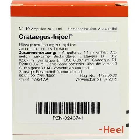 Guna Heel Crataegus-Injeel Medicinale Omeopatico 10 Fiale