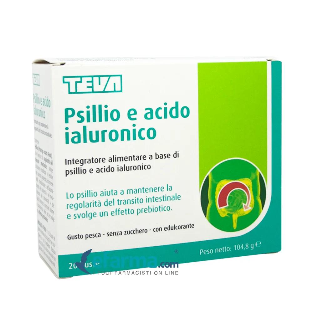 Teva Psillio Acido Ialuronico Integratore Transito Intestinale 20 Bustine