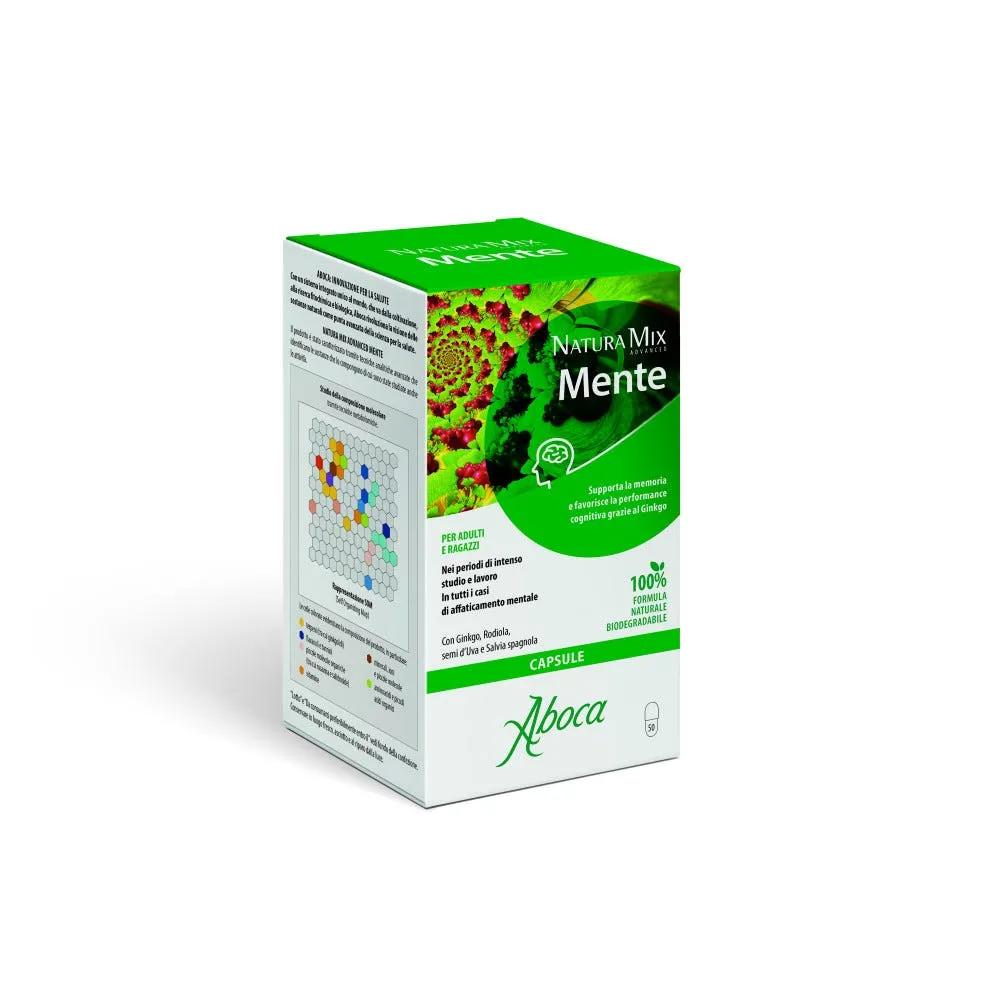 Aboca Natura Mix Advanced Mente Integratore Funzioni Cognitive 50 Capsule