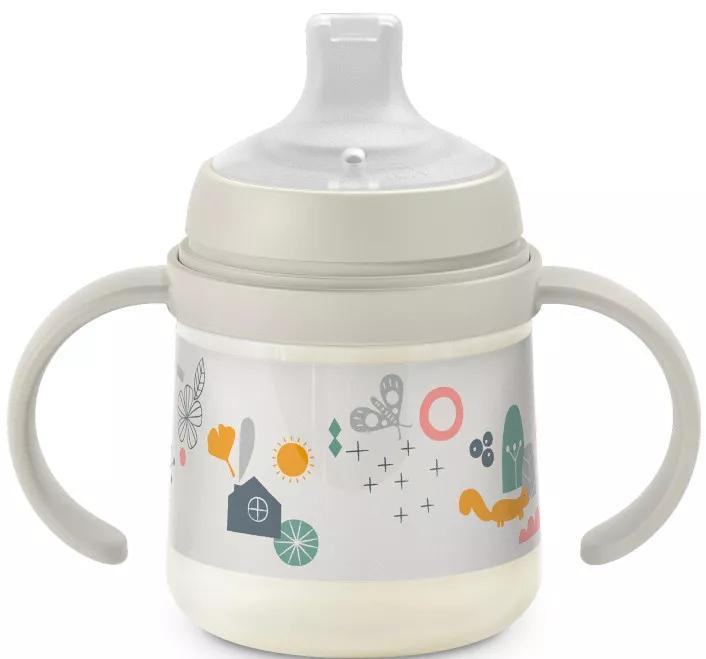 Suavinex Learning Bottle with Handles Walk Gray +6m 270 ml