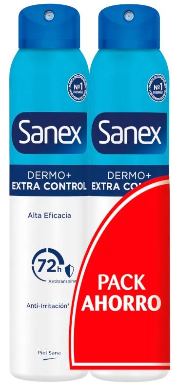 Sanex Dermo+ Extra Control Déodorant Anti-Transpirant 72H Spray 2x200 ml