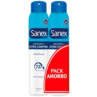 Sanex Dermo+ Extra Control Desodorante Antitranspirante 72H Spray 2x200 ml