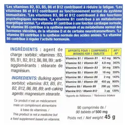 Eric Favre Tonus & Immunité Vitamine B Max Métabolisme Énergétique 90 comprimés