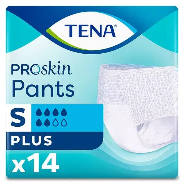 TENA Proskin Pants Sous-Vêtement Absorbant Plus Taille S 14 unités