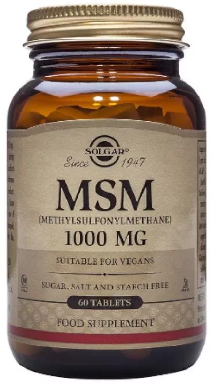 Solgar MSM (metilsulfonilmetano) 1000 Mg 60 compresse