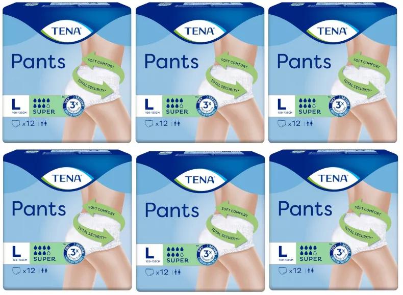 TENA Pants Super Large Unisex 6x12 units