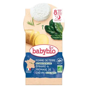 Babybio Mes Légumes Ciotola Trio Patata Spinaci dagli 8 mesi 2 x 200g