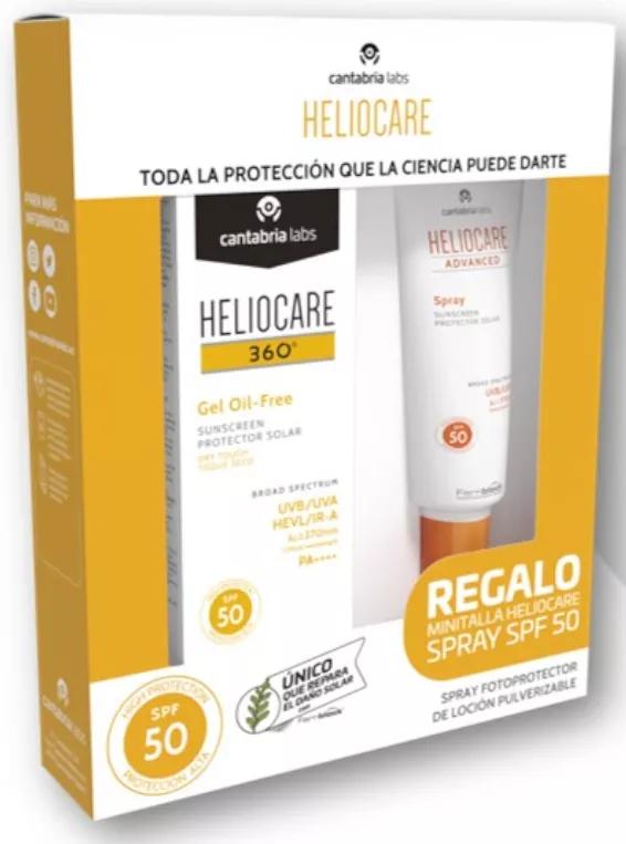 Heliocare 360 Gel Oil Free SPF50 50 ml + Spray SPF50 75 ml