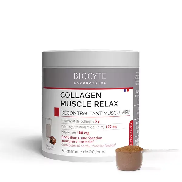 Biocyte Collagen Muscle Relax Collagenre Idrolizzato Gusto Cacao 220g