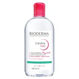 Bioderma Créaline H2O Eau Micellaire Démaquillante Visage Peaux Sensibles 500ml