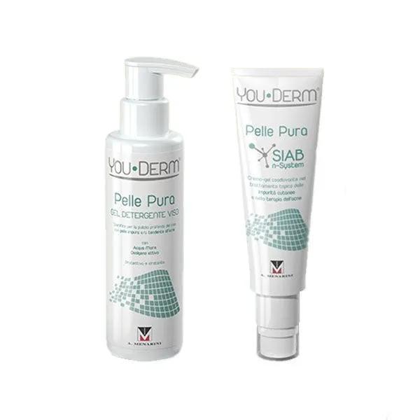 You-Derm Pelle Pura Kit Detergente Viso + Crema Gel