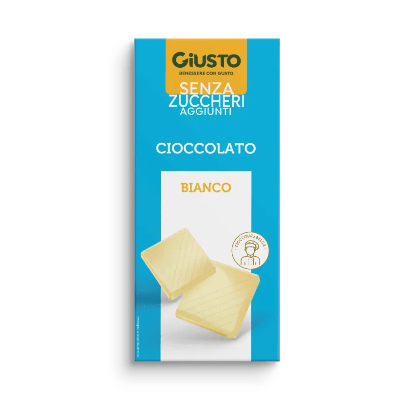 Giusto Tavoletta Cioccolato Bianco Senza Zuccheri Aggiunti 85G