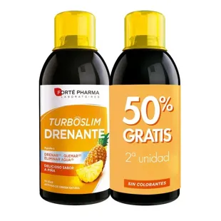 Turboslim, draining the taste of pineapple Forte Pharma 2x500ml (2u 50% discount)