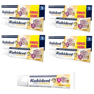 Kukident Pro Ultimate Unflavored 4x57g + 1 Free Mini Size