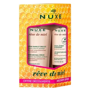 Nuxe Rêve de Miel Creme para Mãos 30 ml + Batom