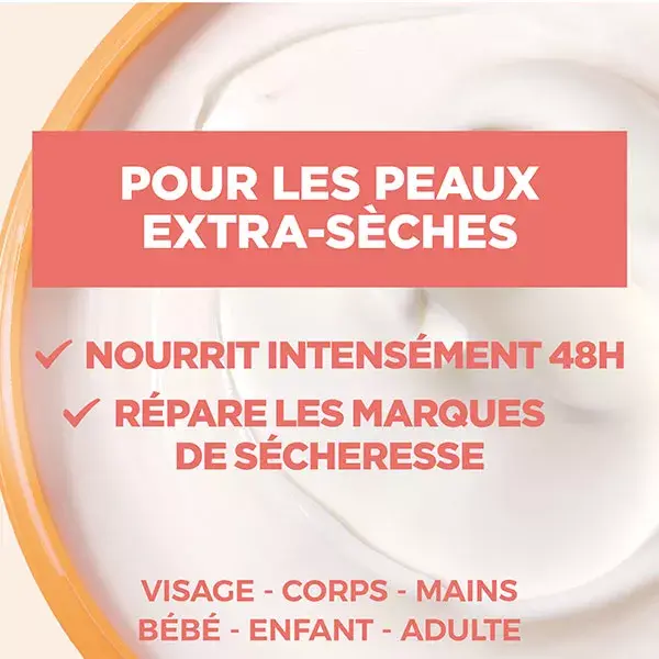 Mixa La Crème des Peaux Extra-Sèches Crema Oli Vegetali 400ml