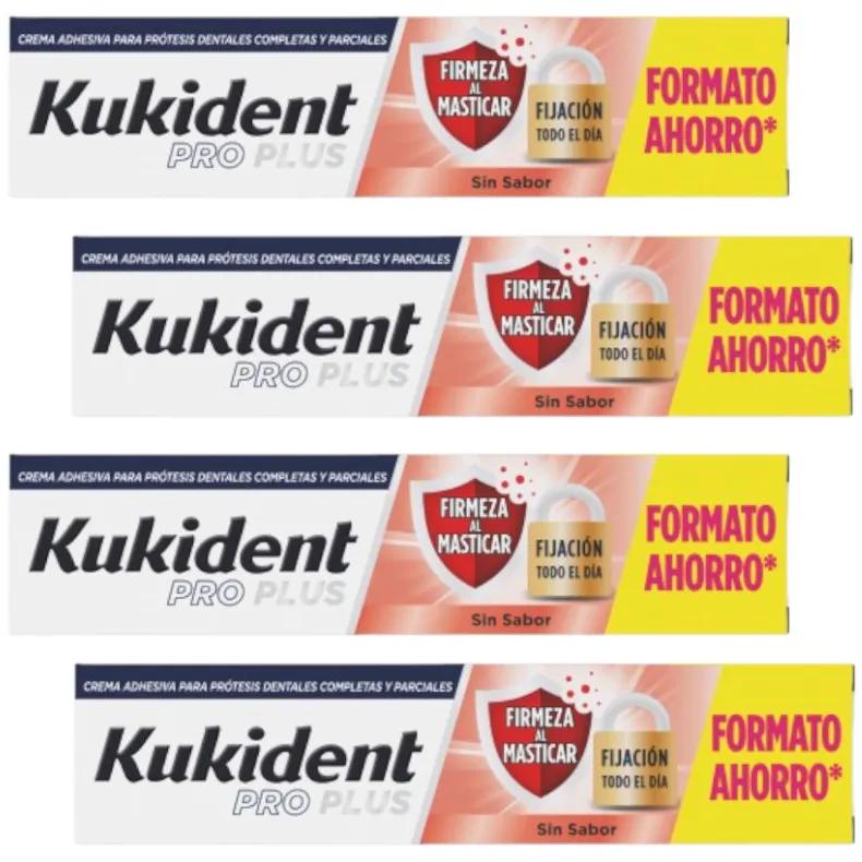 Kukident Pro Plus Fermeté à la mastication 4x57 gr PACK ÉCONOMIQUE