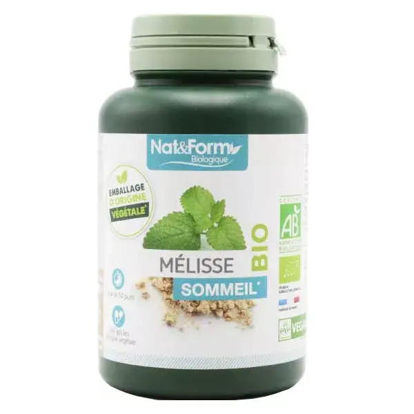 Nat & Form Bio Mélisse 200 gélules végétales