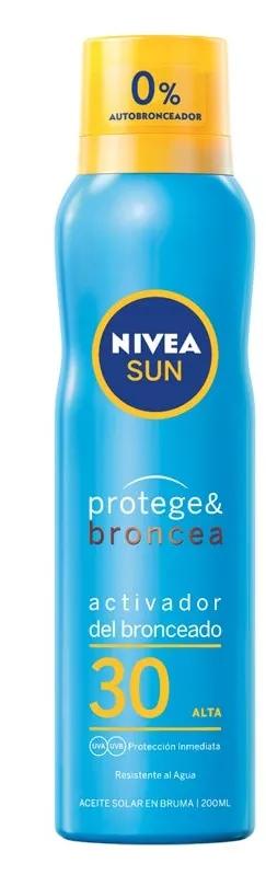 Nivea Sun Aceite Solar en Bruma Protege y Broncea SPF30 200 ml