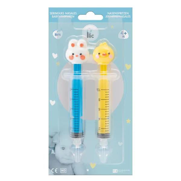 Plic Care Set de 2 jeringas nasales para pollos y conejos